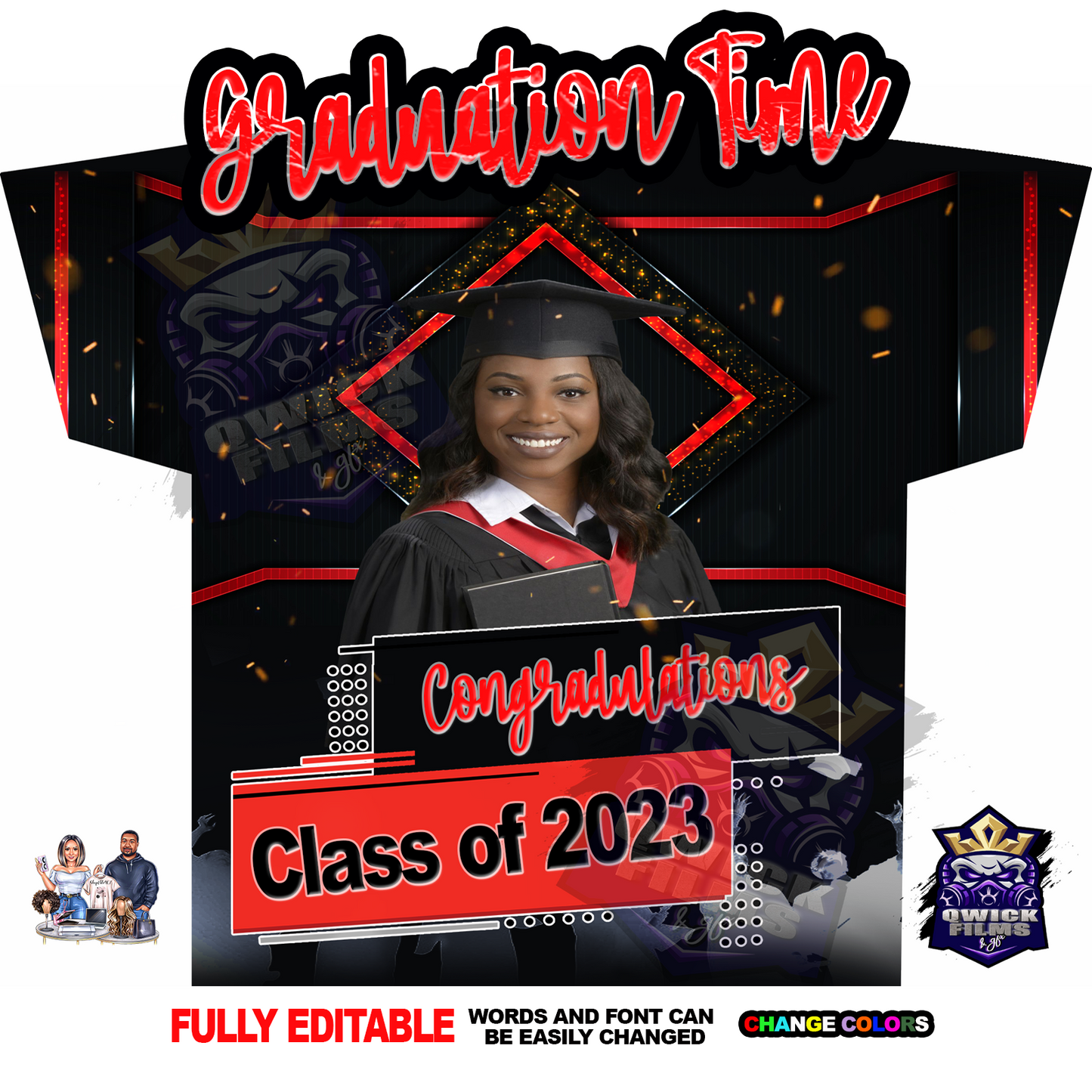GRAD TIME TEE DESIGN TEMPLATE(PSD FILE)