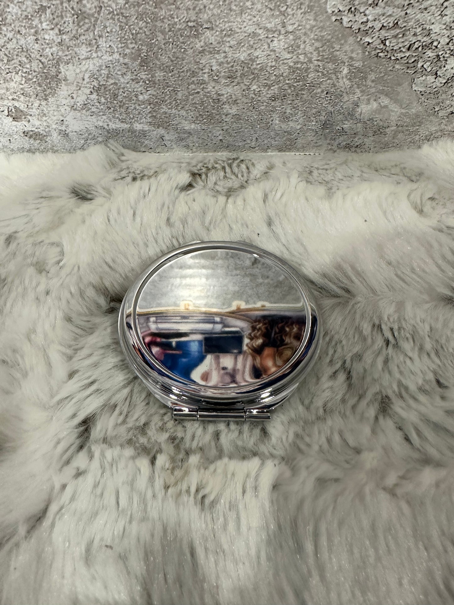 Custom Double Sided Mirror Circle Style