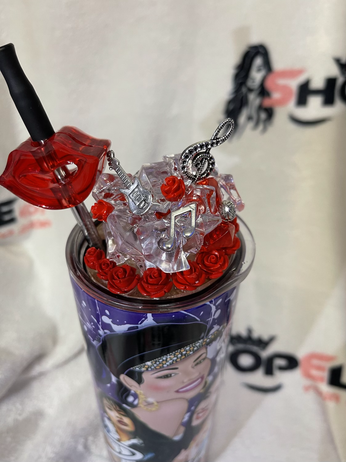 Selena Topsey Tumbler