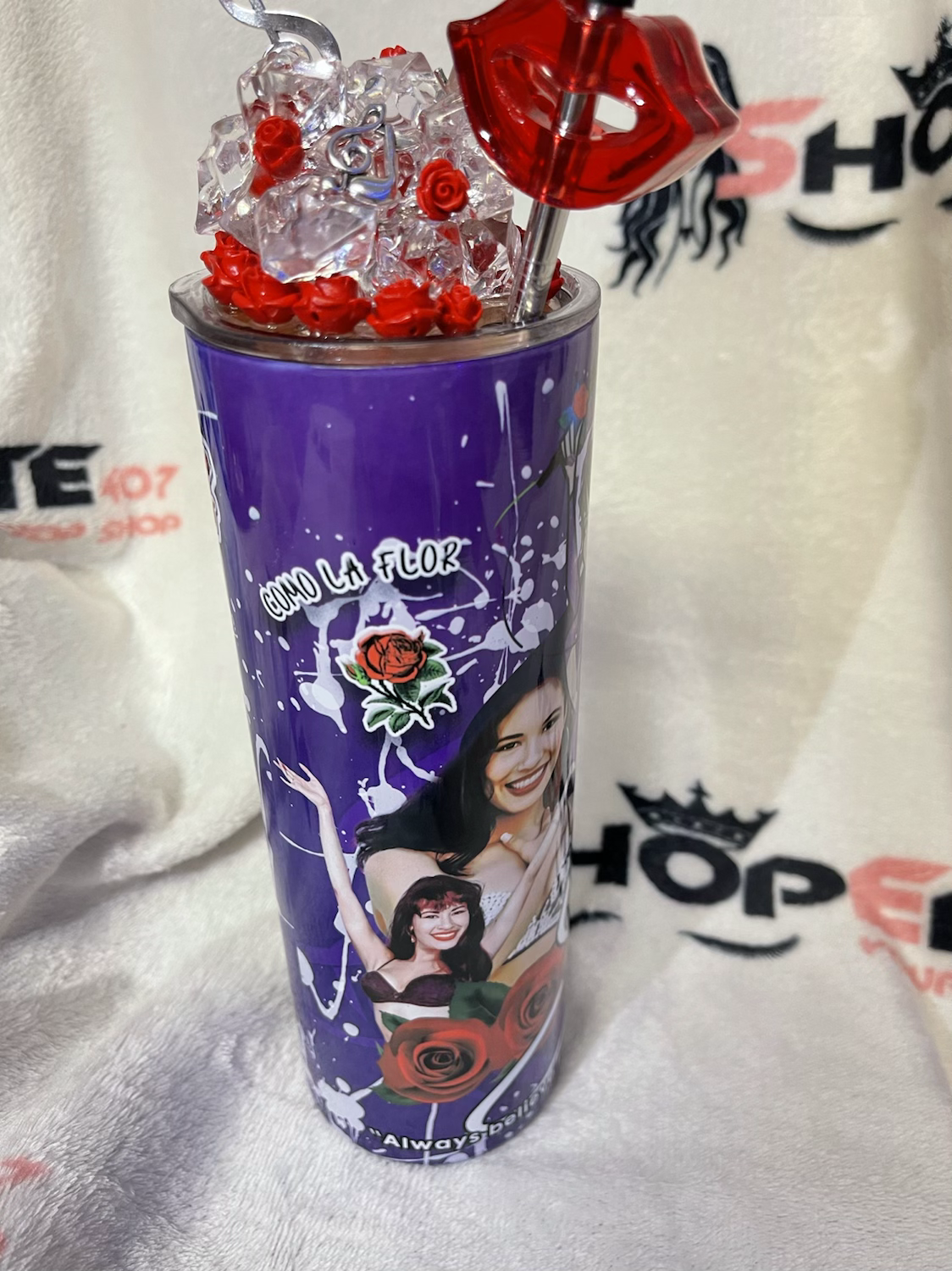 Selena Topsey Tumbler